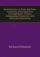 Reminiscences, in Prose and Verse: Consisting of the Epistolary Correspondence of Many Distinguished Characters. with Notes and Illustrations, Richard Polwhele 