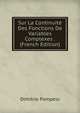Sur La Continuite Des Fonctions De Variables Complexes . (French Edition), Dimitrie Pompeiu 