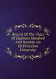 Record Of The Class Of Eighteen Hundred And Seventy-six Of Princeton University, 