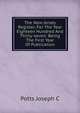 The New Jersey Register, For The Year Eighteen Hundred And Thirty-seven: Being The First Year Of Publication, Potts Joseph C 