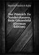 Der Pustrich Zu Sondershausen, Kein Gotzenbild (German Edition), Martin Friedrich Rabe 