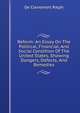 Reform: An Essay On The Political, Financial, And Social Condition Of The United States, Showing Dangers, Defects, And Remedies, De Clairemont Ralph 