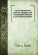 Das Victoriatheater Und Die Intriguen Des Theaterunternehmers Cerf (German Edition), Gustav Rasch 