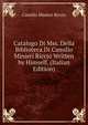Catalogo Di Mss. Della Biblioteca Di Camillo Minieri Riccio Written by Himself. (Italian Edition), Camillo Minieri Riccio 