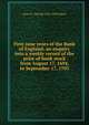 First nine years of the Bank of England; an enquiry into a weekly record of the price of bank stock from August 17, 1694, to September 17, 1703, James E. Thorold 1823-1890 Rogers 