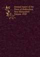 Annual report of the Town of Rollinsford, New Hampshire Volume 1920, 