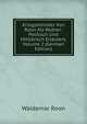 Kriegsminister Von Roon Als Redner: Politisch Und Militarisch Erlautert, Volume 2 (German Edition), Waldemar Roon 