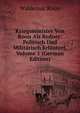 Kriegsminister Von Roon Als Redner: Politisch Und Militarisch Erlautert, Volume 1 (German Edition), Waldemar Roon 