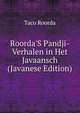 Roorda'S Pandji-Verhalen in Het Javaansch (Javanese Edition), Taco Roorda 