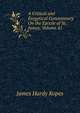 A Critical and Exegetical Commentary On the Epistle of St. James, Volume 41, James Hardy Ropes 