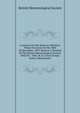 A Lecture On The Storm In Wiltshire, Which Occurred On The 30th Of December, 1859: Read At A Meeting Of The British Meteorological Society, Held On . 1860, At 25, Great George Street, Westminster, British Meteorological Society 
