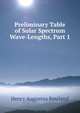 Preliminary Table of Solar Spectrum Wave-Lengths, Part 1, Henry Augustus Rowland 