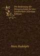 Die Bedeutung der Wasserscheide fur den Landverkehr (German Edition), Hans Rudolphi 