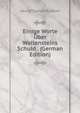 Einige Worte Uber Wallensteins Schuld . (German Edition), Georg Thomas Rudhart 