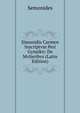 Simonidis Carmen Inscriptvm Peri Gynaikn: De Mvlieribvs (Latin Edition), Semonides 