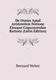 De Ous?as Apud Aristotelem Notione Eiusque Cognoscendae Ratione (Latin Edition), Bernard Weber 