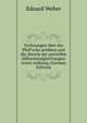 Vorlesungen ?ber das Pfaff'sche problem und die theorie der partiellen differentialgleichungen erster ordnung (German Edition), Eduard Weber 
