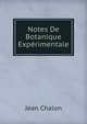 Notes De Botanique Experimentale, Jean Chalon 