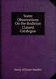 Some Observations On the Bodleian Classed Catalogue, Henry William Chandler 
