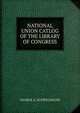 NATIONAL UNION CATLOG OF THE LIBRARY OF CONGRESS, GEORGE A. SCHWEGMANN 