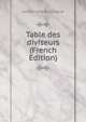 Table des diviseurs (French Edition), Johann Karl Burckhardt 