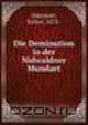 Die Deminution in der Nidwaldner Mundart, Odermatt, Esther, 1878- 