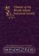Charter of the Rhode Island historical society, 