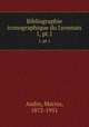Bibliographie iconographique du Lyonnais. 1, pt.1, Audin, Marius, 1872-1951 