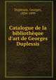 Catalogue de la bibliotheque d