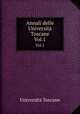 Annali delle Universit Toscane. Vol.1, 
