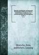 Hinrichs` Katalog der im deutschen Buchhandel erschienenen Bcher, Zeitschriften, Landkarten usw. (Titelverzeichnis und Sachregister). 12, pt. 3, Hinrichs, firm, publishers, Leipzig 