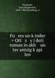 Fo ers un k?inder = Ott s y i deti roman in akh un tsv?antsig k?api len, Turgenev, Ivan Sergeevich, 1818-1883,Faynberg, A 