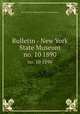 Bulletin - New York State Museum. no. 10 1890, New York State Museum,New York State Museum 