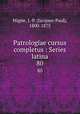 Patrologiae cursus completus : Series latina. 80, Migne, J.-P. (Jacques-Paul), 1800-1875 