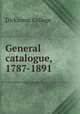 General catalogue, 1787-1891, Dickinson College 