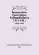 Immaculate Conception CollegeBulletin. 1910-1911, Loyola University (New Orleans, La.) 