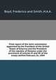 Final report of the Joint commission appointed by the President of the United States of America and the President of the republic of Panama under the provisions of articles VI and XV of the treaty ratified February 26, 1904., Boyd, Frederico and Smith, H.A.A. 