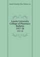 Loyola University College of Pharmacy Bulletin. 1957-58, Loyola University (New Orleans, La.) 