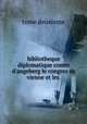 bibliotheque diplomatique comte d`angeberg le congres de vienne et les ., tome deuxieme 