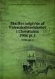 Skrifter udgivne af Videnskabsselskabet i Christiania. 1906 pt.1, Christiania videnskabs-selskab. I--Math.-naturv. klasse 