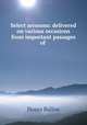 Select sermons: delivered on various occasions from important passages of ., Ballou, Hosea 