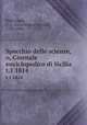 Specchio delle scienze, o, Giornale enciclopedico di Sicilia. t.1 1814, Rafinesque, C. S. (Constantine Samuel), 1783-1840 