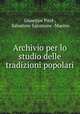 Archivio per lo studio delle tradizioni popolari, Giuseppe Pitre 