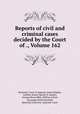 Reports of civil and criminal cases decided by the Court of ., Volume 162, Kentucky. Court of Appeals, James Hughes, Achilles Sneed, Martin D. Hardin, George Minos Bibb, William Littell, Alexander Keith Marshall, Kentucky (District). Supreme Court 