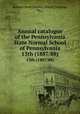 Annual catalogue of the Pennsylvania State Normal School of Pennsylvania. 13th (1887/88), Indiana State Normal School (Indiana, Pa.) 