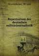 Repertorium der deutschen militarjournalistik, W. von Sturmfeder 