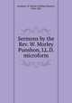 Sermons by the Rev. W. Morley Punshon, LL.D. microform, Punshon, W. Morley (William Morley), 1824-1881 