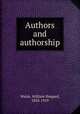 Authors and authorship, Walsh, William Shepard, 1854-1919 