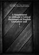 A Supplement to Allibone`s Critical Dictionary of English Literature and .. 1, John Foster Kirk , Kirk, John Foster , 1824-1904, Samuel Austin Allibone 