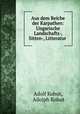 Aus dem Reiche der Karpathen: Ungarische Landschafts-, Sitten-, Litteratur ., Adolf Kohut, Adolph Kohut 